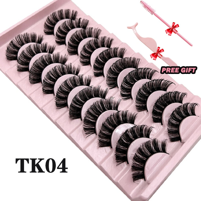 Fluffy 3D false eyelashes set La Belle Fleur