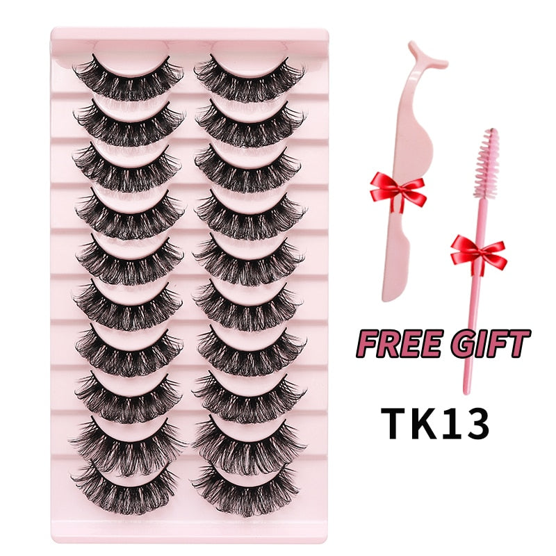 Fluffy 3D false eyelashes set La Belle Fleur