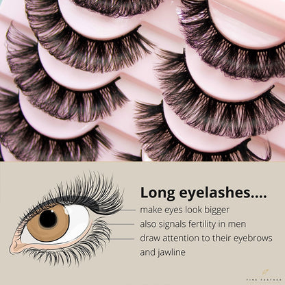 Fluffy 3D false eyelashes set La Belle Fleur