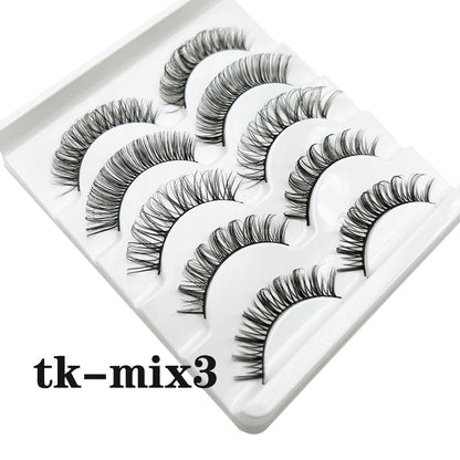 Fluffy 3D false eyelashes set La Belle Fleur